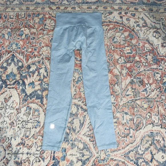 Sweaty Betty Athlete Seamless 7/8 Leggings in Smoke Blue Marl SZ US 4 EUC - Picture 6 of 7